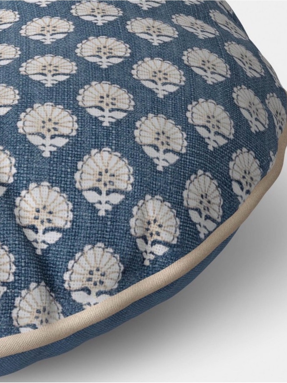 Round Block Print Pillow Blue/Neutral
- Threshold™ - Picture 5 of 8
